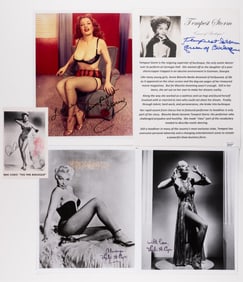BURLESQUE PERFORMER SIGNED PHOTOS (TEMPEST STORM, LILI ST. CYR)