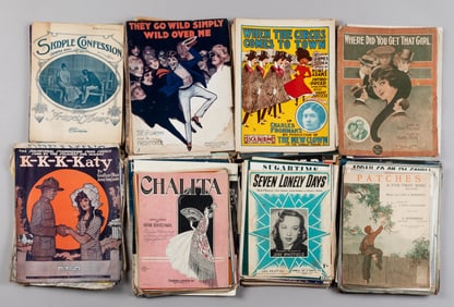 AMERICAN EARLY 20TH CENTURY SHEET MUSIC [~200 SHEET]