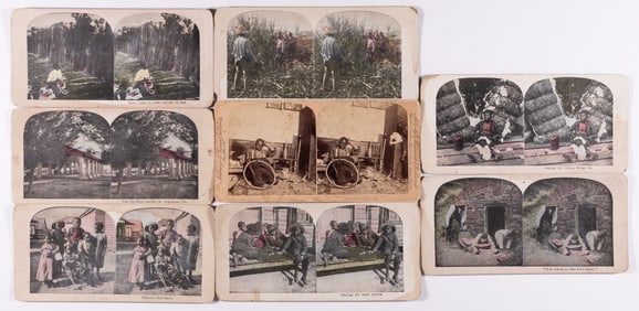 8 BLACK AMERICANA STEREO CARDS