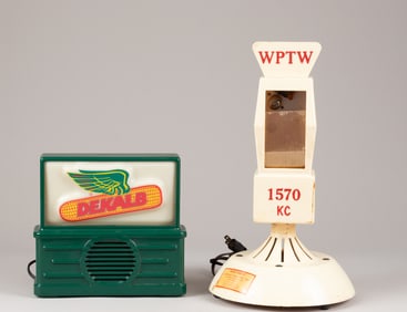 TWO VINTAGE ADVERTISING PROMOTIONAL RADIOS