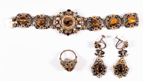 19TH CENTURY SILVER AUSTRIAN JEWELRY