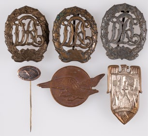 WWII GERMAN BADGES AND EPHEMERA