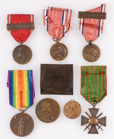 7 WWI FRENCH MEDALS