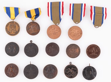 15 PRE-WWI AMERICAN CAMPAIGN AND SERVICE MEDALS