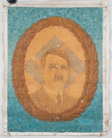 ADOLF HITLER PAINTING INVASION OF GREECE AND YUGOSLAVIA