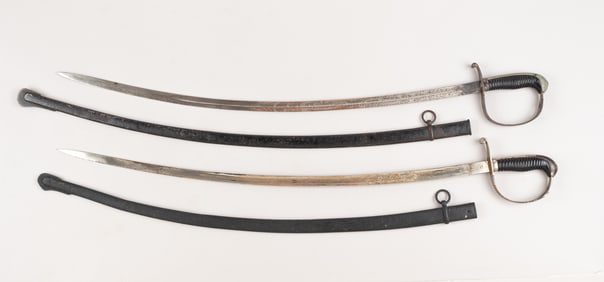 2 IMPERIAL GERMAN BAVARIAN ARTILLERY OFFICERS' SWORDS
