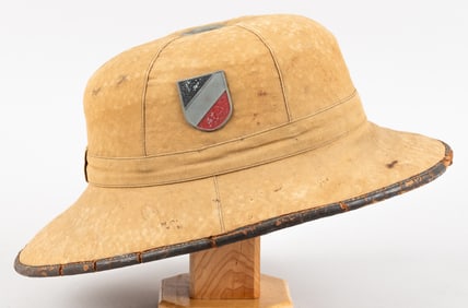 WWII GERMAN AFRIKA KORPS TROPICAL PITH HELMET