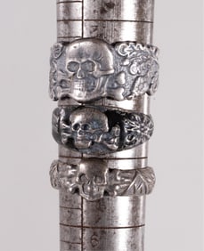3 TOTENKOPF WAR RINGS