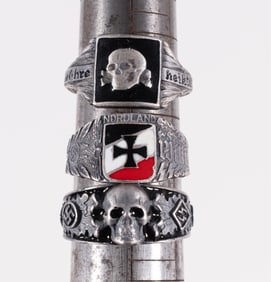 3 TOTENKOPF WAR RINGS