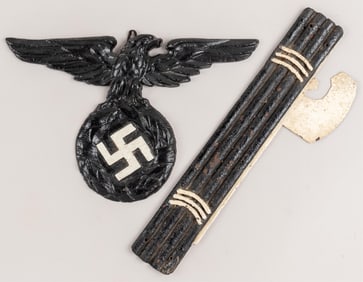 WWII GERMAN AND ITALIAN WALL PLAQUES