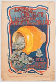 WWI FRENCH ECONOMIC TRADE POSTER BY BEATRIX GROGNUZ