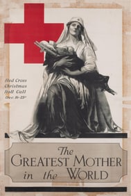 THE GREATEST MOTHER RED CROSS WWI POSTER BY ALONZO FORINGER