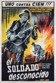 DER UNBEKANNTE SOLDAT GERMAN MOVIE POSTER IN SPANISH