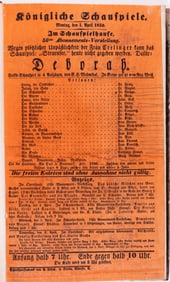 VINTAGE GERMAN ERNST LITFASS THEATER BROADSIDES [BOUND COPIES]