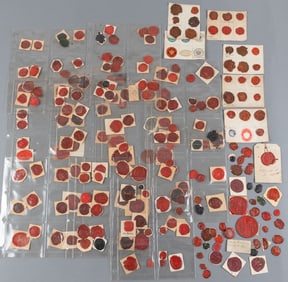 234 ANTIQUE GERMAN WAX SEALS [19TH CENTURY]