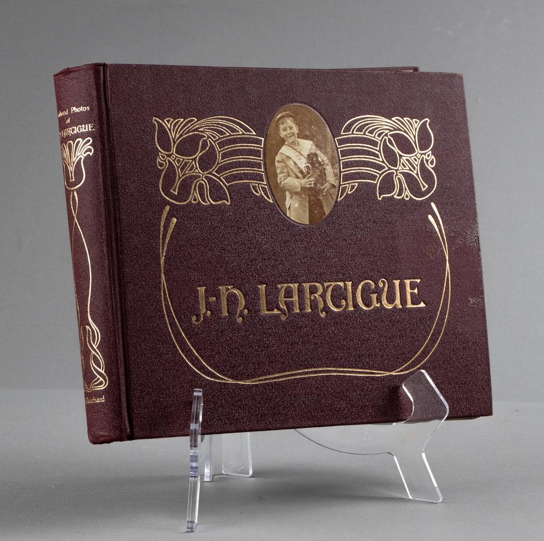 JACQUES HENRI LARTIGUE PHOTO ALBUM: Jacques Henri Lartigue photo album, titled 'Boyhood Photos of J.-H. Lartigue, The Family Album of a Gilded Age,' copyright 1966 by Edita S.A. and J.H. Lartigue. Hardcover photo album, 128 pages with c