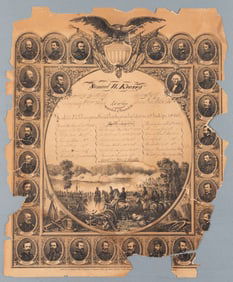 CIVIL WAR KIA MEMORIAL DOCUMENT [SAMUEL W. KEASEY]