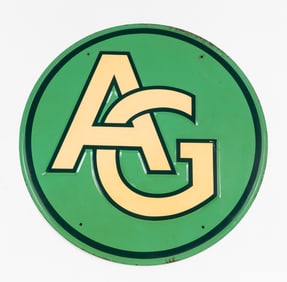 AG METAL ADVERTISING SIGN