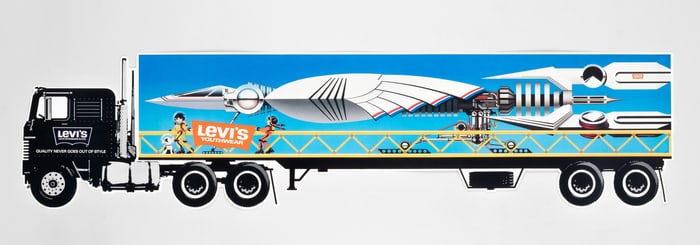 LEVI'S YOUTH LINE DIE-CUT TRUCK ADVERTISEMENT POSTER