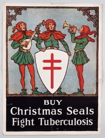 AMERICAN CHRISTMAS SEALS FIGHT TUBERCULOSIS 1926 POSTER