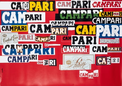 CAMPARI GRAPHIC DESIGN ADVERTISEMENT BRUNO MUNARI
