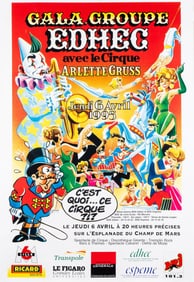 FRENCH CIRCUS ADVERTISEMENT POSTER