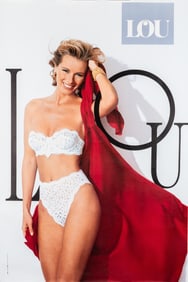 3X FRENCH ADVERTISEMENT POSTERS 'LOU & SLOGGI SHINE'