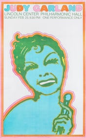 JUDY GARLAND LINCOLN CENTER POSTER BY SEYMOUR CHWAST