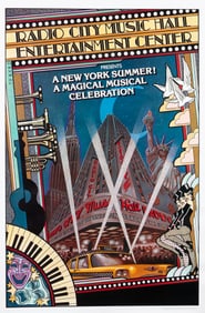 RADIO CITY MUSIC HALL NEW YORK MAGICAL MUSIC CELEBRATION POSTER