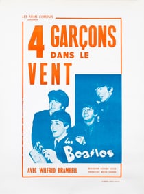 FOUR BOYS IN THE WIND BEATLES MOVIE POSTER 1964