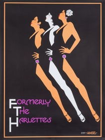 FORMERLY THE HARLETTES 1977 POSTER BY RICHARD AMSEL