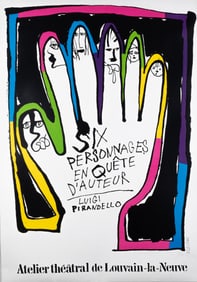 6 EUROPEAN THEATER POSTERS SIGNED BY JOSEF FLEJSAR