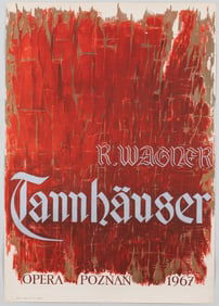 TANNHAUSER RICHARD WAGNER OPERA LITHO POSTER