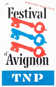 FESTIVAL D'AVIGNON FRANCE POSTER BY JACNO