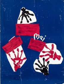 FRENCH MAY 68 PROTEST POSTER BY PAUL REBEYROLLE