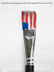 AMERICAN PAINTING LACMA POSTER BY LOUIS DANZIGER