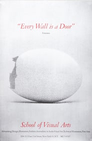 EVERY WALL IS A DOOR SVA POSTER BY GEORGE TSCHERNY