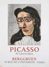 PICASSO BERGGRUEN EXHIBITION POSTER PARIS 1971