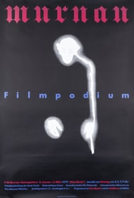 1979 F.W. MURNAU RETROSPECTIVE SWISS DESIGN POSTER
