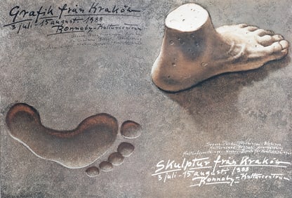 SCULPTURE AND GRAPHIC FROM KRAKOW POSTER BY MIECZYSLAW GOROWSKI