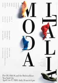 MODA ITALIA DOMUS ACADEMY POSTER BY ITALO LUPI