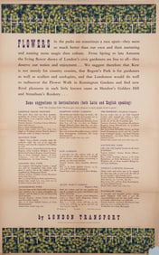 2 LONDON TRANSPORT TRAVEL POSTERS