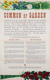 LONDON TRANSPORT COMMON OR GARDEN POSTER EDWIN TATUM