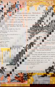 LONDON TRANSPORT ENGRAVED BRASSES POSTER STELLA MARSDEN