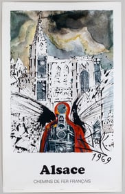 SALVADOR DALI FRENCH TRAVEL POSTER