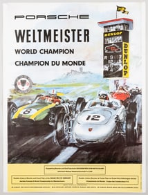 PORSCHE WELTMEISTER WORLD CHAMPION POSTER
