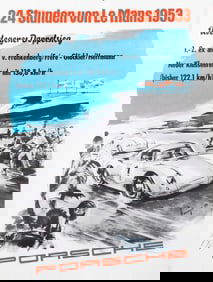 24-HOUR OF LE MANS 1953 PORSCHE GERMAN POSTER