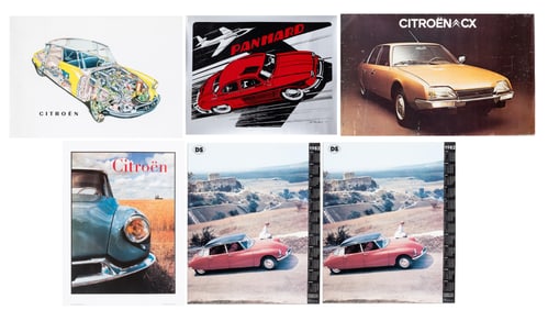 6X CITROEN ADVERTISEMENT POSTERS