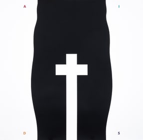 AIDS POSTER 'GRAVE WARNING' SHOSHIN SOCIETY BY MCRAY MAGLEBY