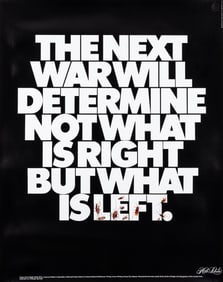 THE NEXT WAR POSTER BY HERB LUBALIN